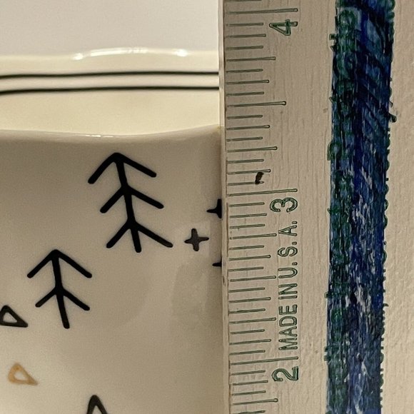 GRACE'S TEAWARE METALLIC GOLD Arrows  Geometric TEA Cup COFFEE MUG  READ - Picture 7 of 9